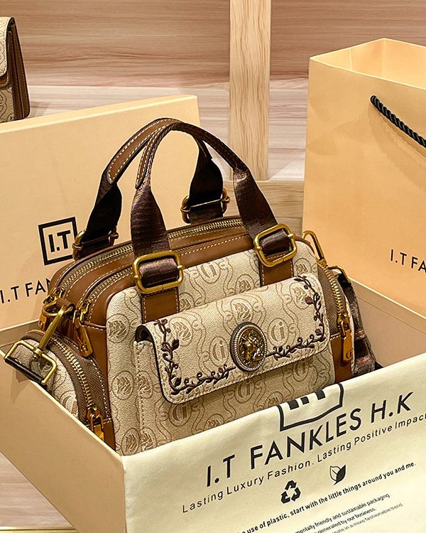 Boutique Green Solid Durable Calf Leather Tote Bag