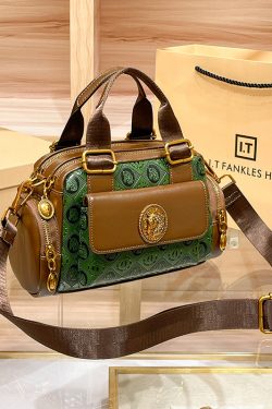 Boutique Green Solid Durable Calf Leather Tote Bag