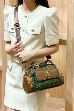 Boutique Green Solid Durable Calf Leather Tote Bag