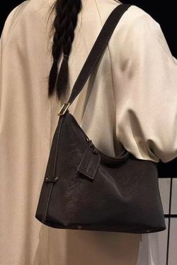 Boutique Khaki Pendant Solid Durable Fine Suede Messenger Bag