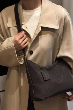 Boutique Khaki Pendant Solid Durable Fine Suede Messenger Bag