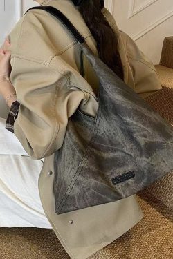 Boutique Tie Dye Solid Durable Faux Leather Shoulder Handbag