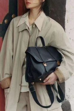 Boutique Versatile Brown Calf Leather Messenger Bag