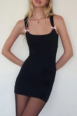Bow Bodycon Mini Dress