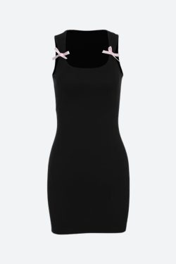Bow Bodycon Mini Dress