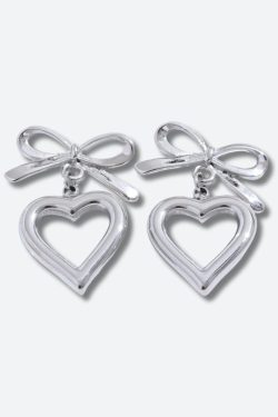 Bow & Heart Earrings