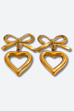 Bow & Heart Earrings