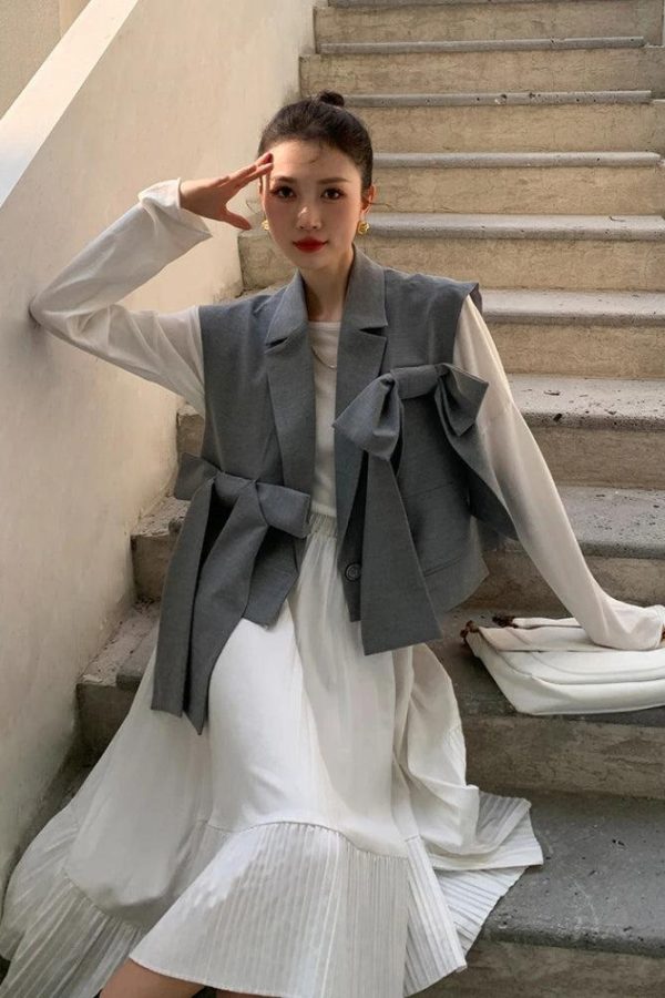 Bow Oversized Vest