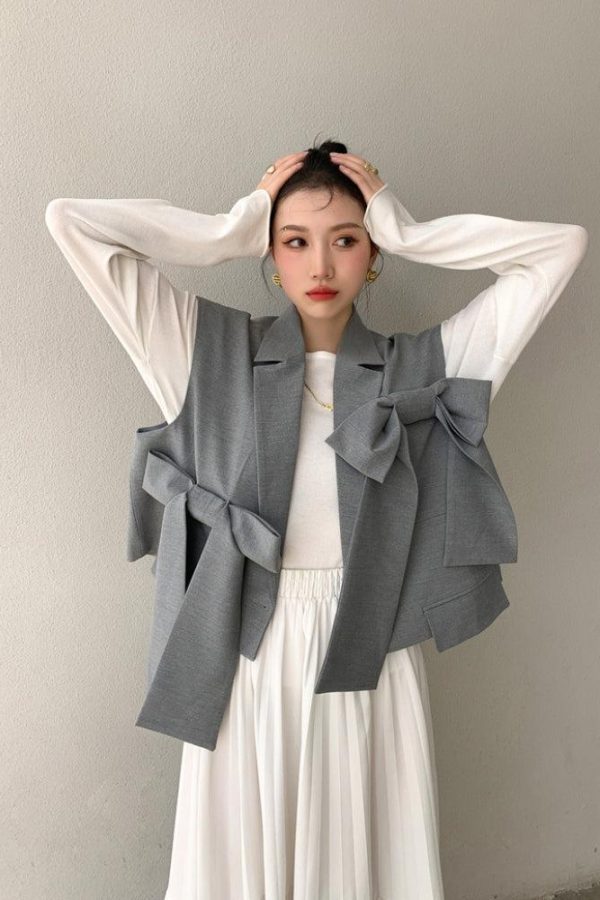 Bow Oversized Vest