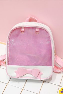 Bowknot Candy Color Pins Display Backpack Bag