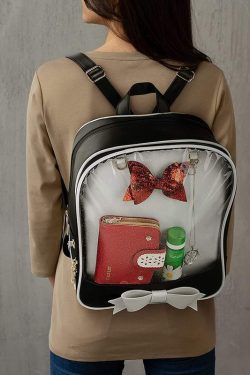 Bowknot Candy Color Pins Display Backpack Bag