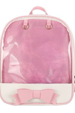 Bowknot Candy Color Pins Display Backpack Bag