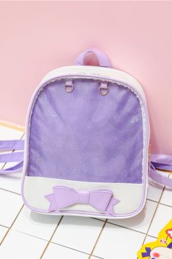 Bowknot Candy Color Pins Display Backpack Bag