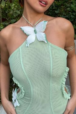 Butterfly Cut Out Maxi Dress