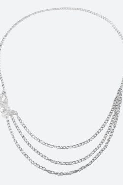 Butterfly Layered Belly Chain