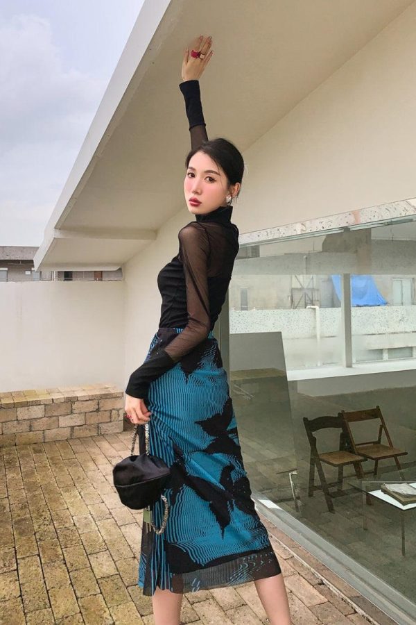 Butterfly Midi Pencil Skirt