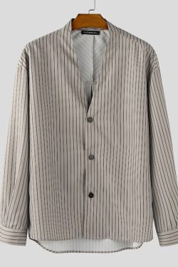 Button Up Striped Shirt