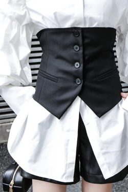 Button-Up Underbust Corset Top