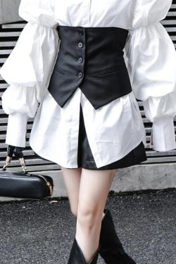 Button-Up Underbust Corset Top