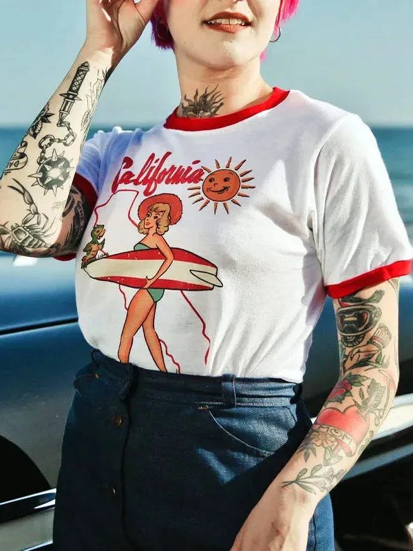 California Ringer Tee