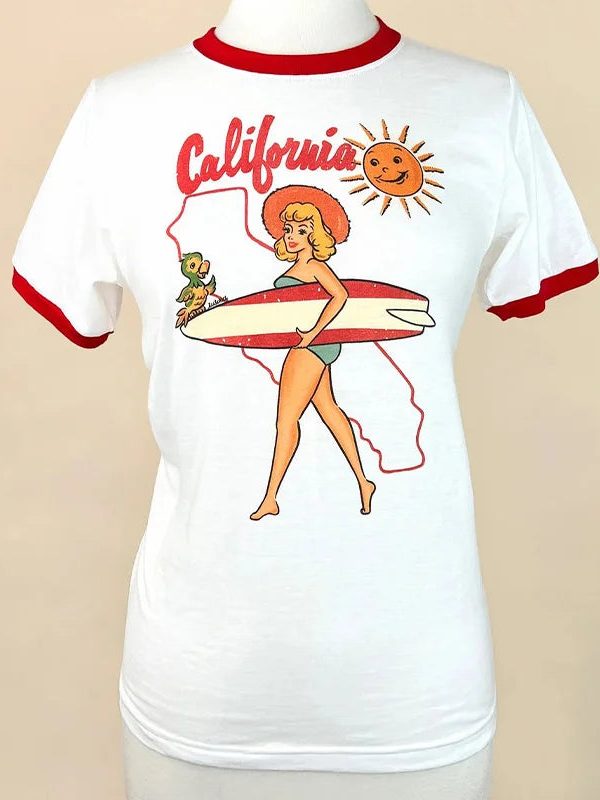 California Ringer Tee