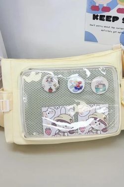 Candy Color Ita Bag: Kawaii Preppy Crossbody Shoulder Tote