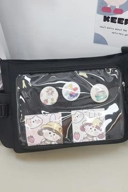 Candy Color Ita Bag: Kawaii Preppy Crossbody Shoulder Tote