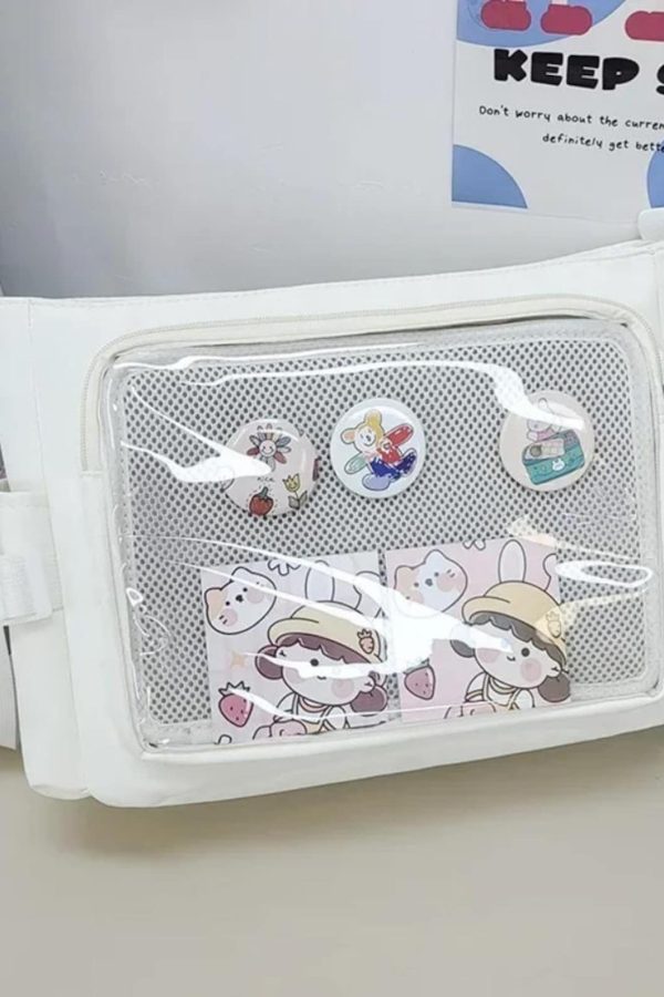 Candy Color Ita Bag: Kawaii Preppy Crossbody Shoulder Tote
