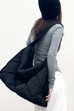 Casual Black Large Capacity Nylon Messenger Bag