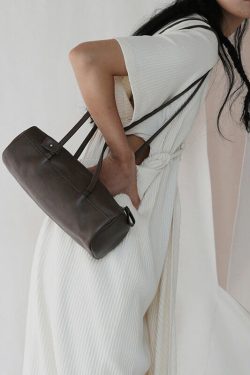 Casual Black Rectangle Solid Durable Faux Leather Bucket Bag