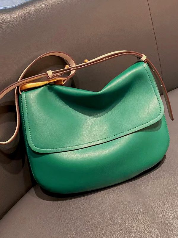 Casual Black Versatile Faux Leather Messenger Bag