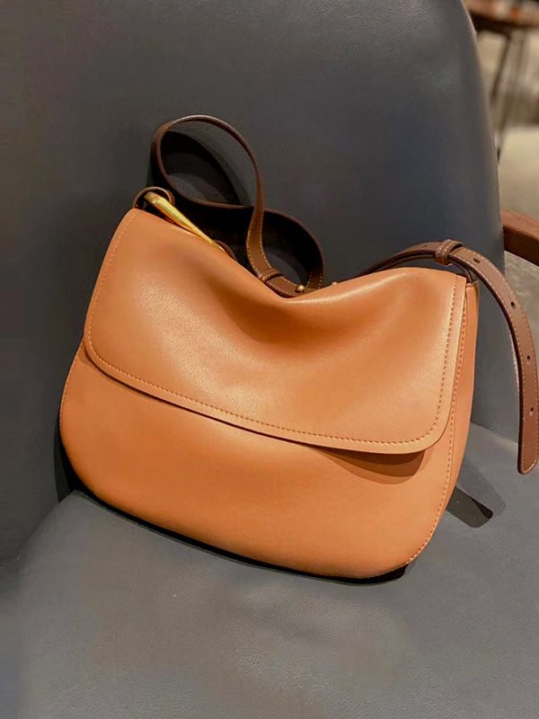 Casual Black Versatile Faux Leather Messenger Bag