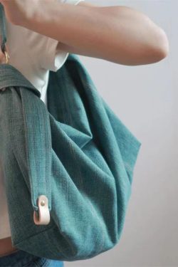 Casual Blue Large Capacity Solid Durable Denim Satchel Handbag