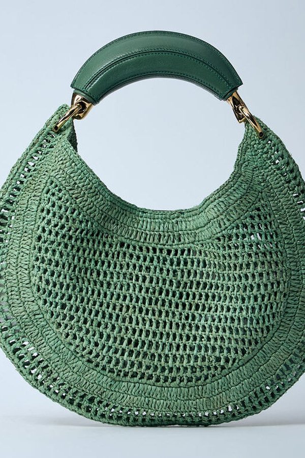 Casual Brown Hollow Out Round Shaped Faux Leather Tote Handbag