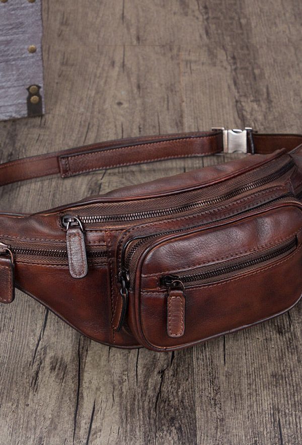 Casual Brown Traveling Packages Calf Leather Messenger Bag