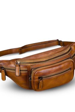 Casual Brown Traveling Packages Calf Leather Messenger Bag