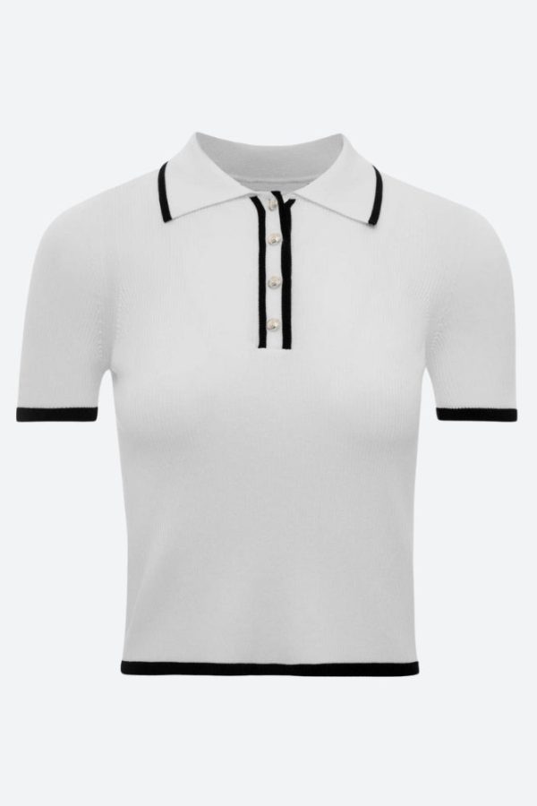 Casual Contrast Corduroy Top