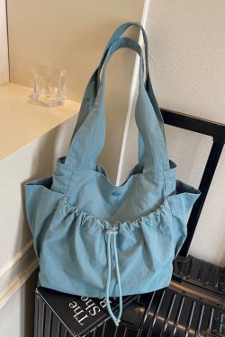 Casual Drawstring Large Capacity Nylon Women Handbags