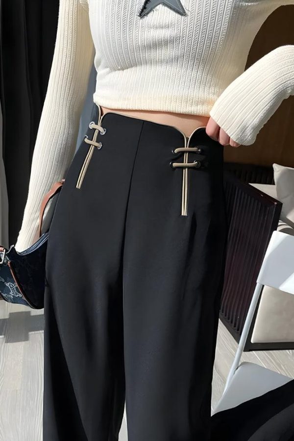 Casual High Waisted Pants