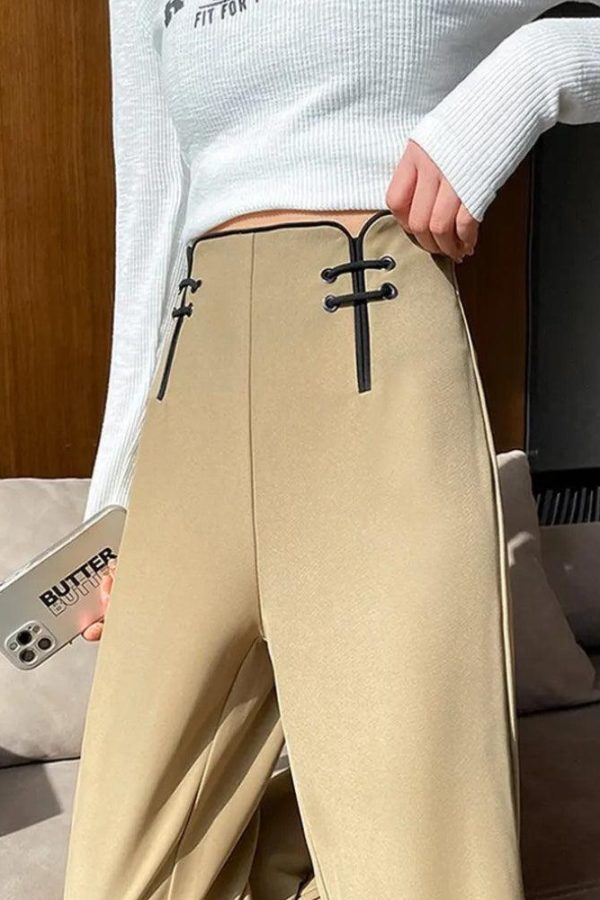 Casual High Waisted Pants