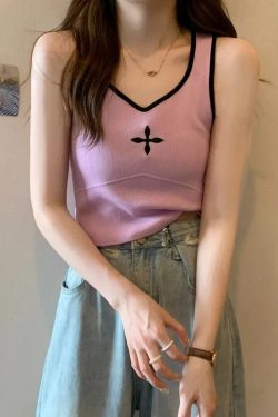 Casual Knitted Crop Top