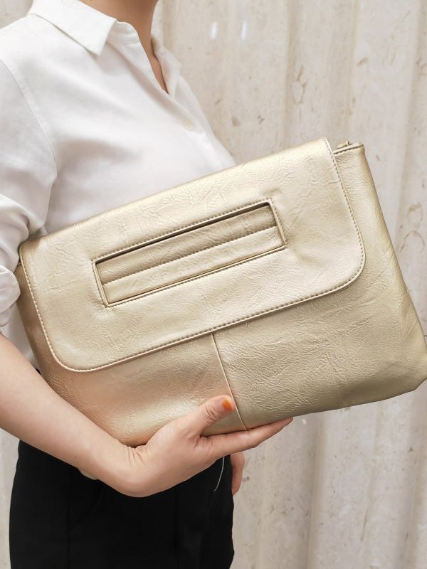 Casual Red Patchwork Faux Leather Wallet Purse