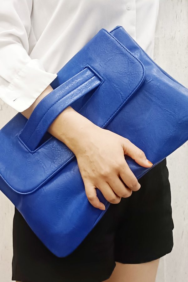 Casual Red Patchwork Faux Leather Wallet Purse