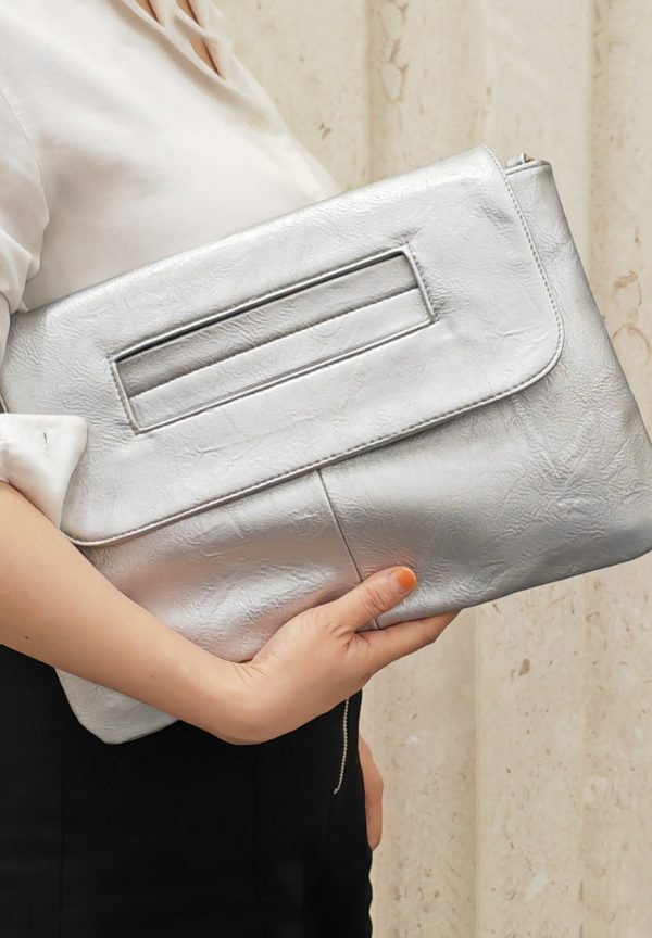 Casual Red Patchwork Faux Leather Wallet Purse