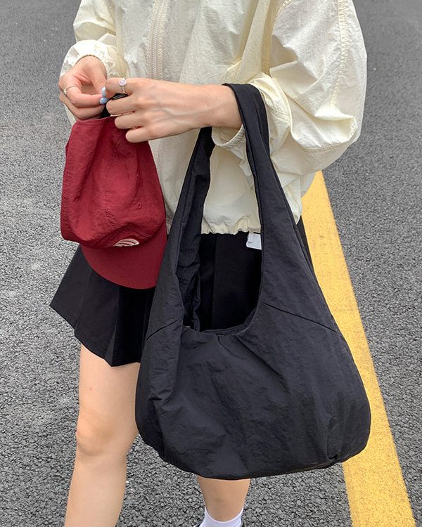 Casual Yellow Large Capacity Canvas Shoulder Bag