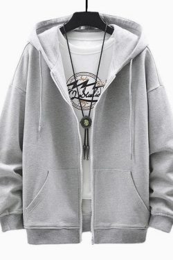 Casual Zip-Up Men Hoodie