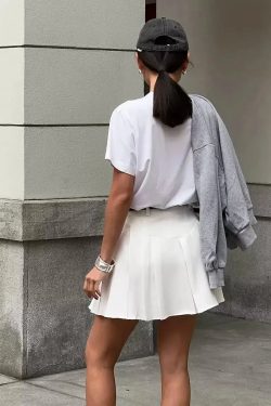 Casualcore Pleated Mini Skirt