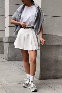 Casualcore Pleated Mini Skirt