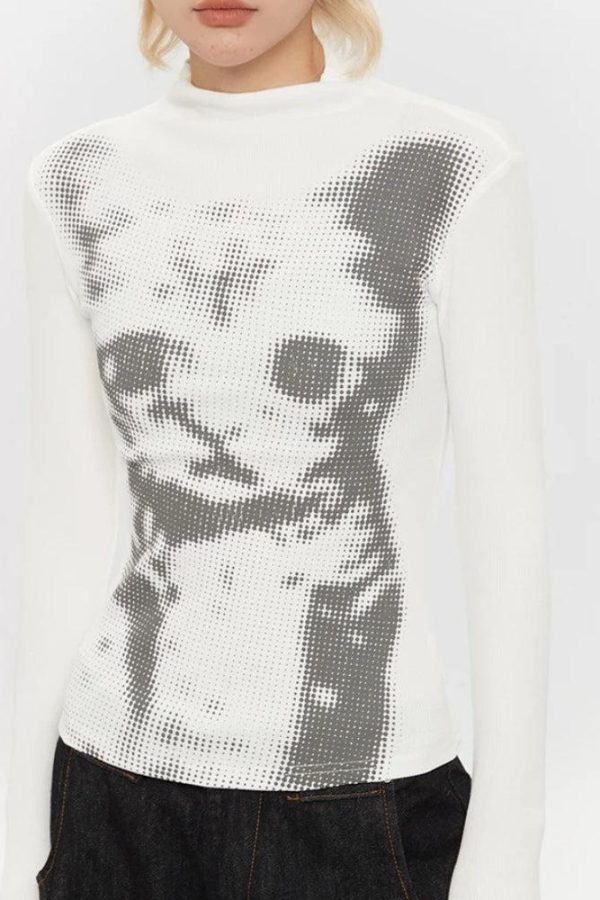 Cat High Neck Top