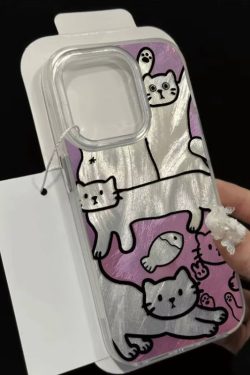 Cat Metallic Phone Case